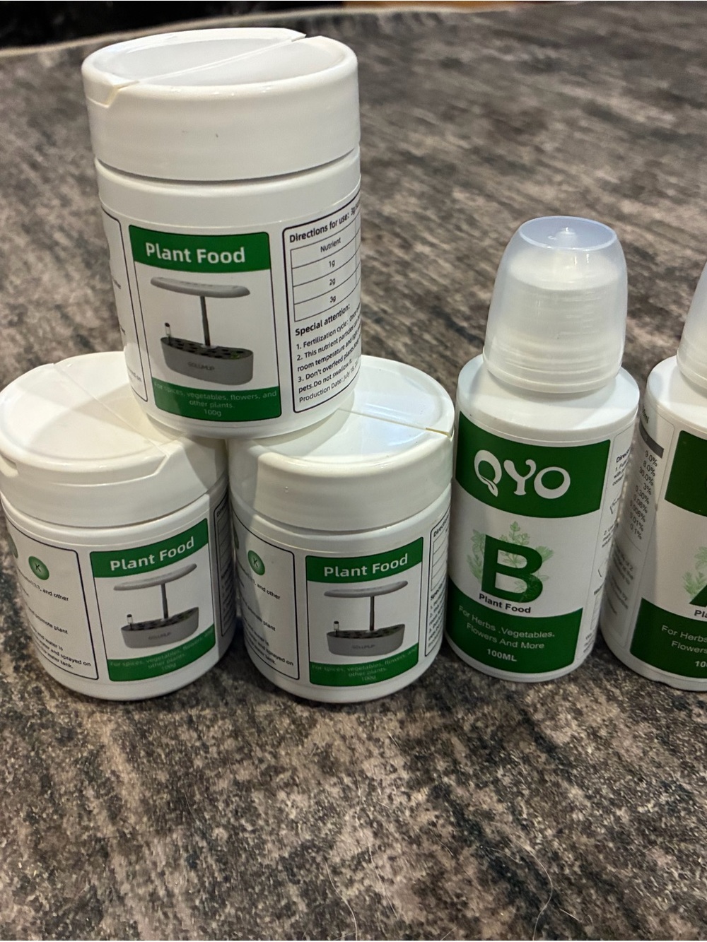 Plant Food Bottles for hydroponics